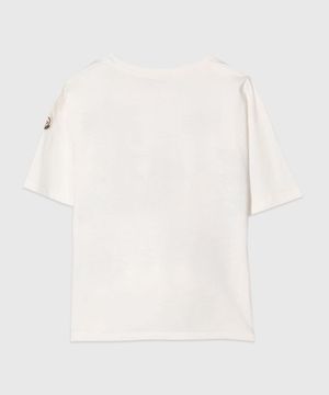 Short sleeve printed t-shirt in white