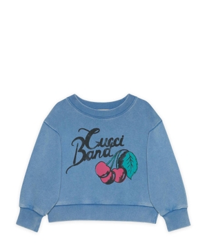Printed sweatshirt in blue
