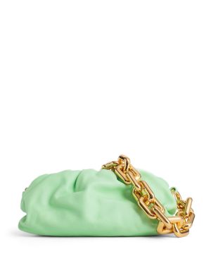 Chain handle detail bag in green