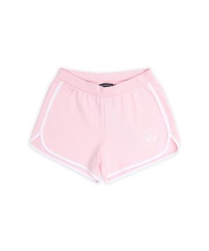 Elastic waist shorts in pink