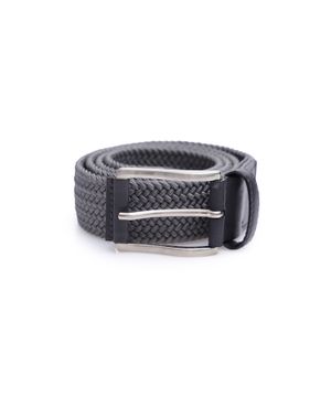 Grey belt with woven design