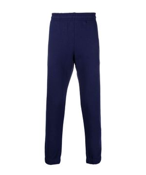 Blue tiger motif track trousers