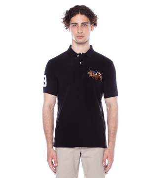 Short sleeve polo with classic collar