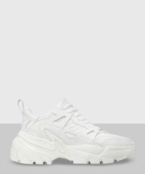 Chunky leather sneakers