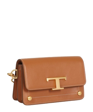 Logo buckle detail bag in brown