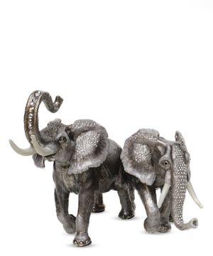 The figure of a pair of elephants