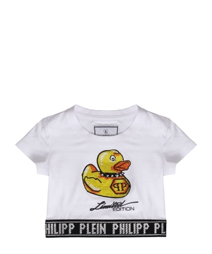 Applique detail t-shirt in white