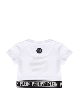 Applique detail t-shirt in white
