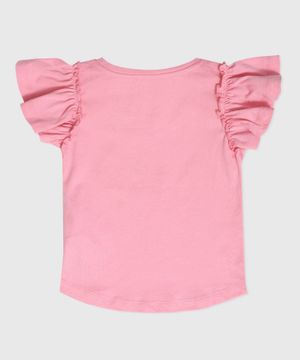 Printed t-shirt in pink