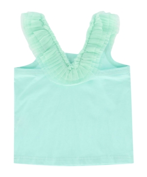 Ruched design bow detail t-shirt in blue