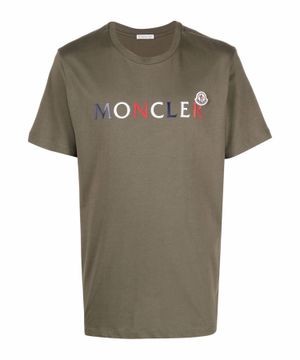 Logo detail t-shirt in khaki