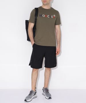 Logo detail t-shirt in khaki