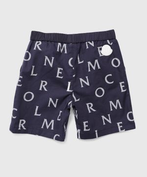 Logo print shorts in navy