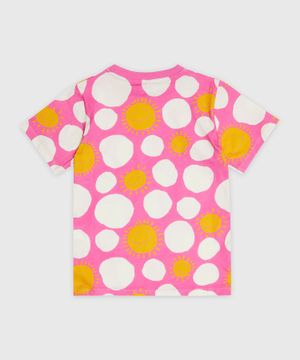 Sun-print pattern t-shirt