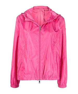 Hooded jacket in pink 