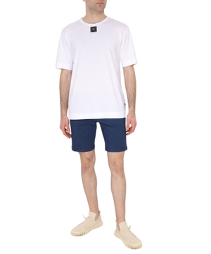 Straight-fit denim shorts