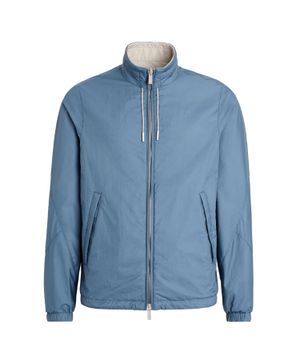 High neck reversible jacket