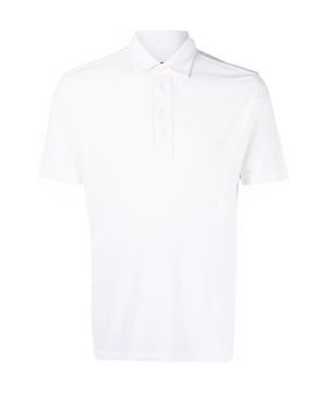 Short sleeve straight fit polo