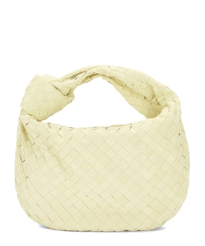 "Jodie" woven design handbag in yellow