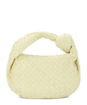 "Jodie" woven design handbag in yellow