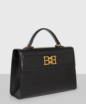 ''Brettie'' leather top handle bag