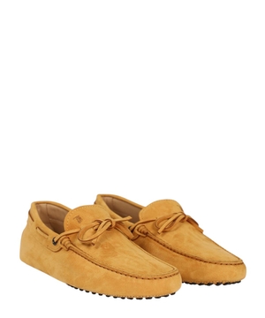 Lace-up suede moccasins