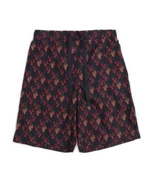 Cotton shorts with print