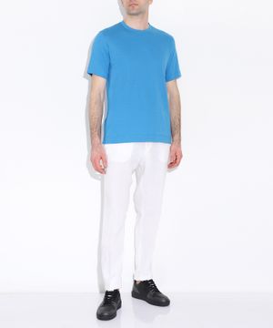 Straight-fit linen trousers