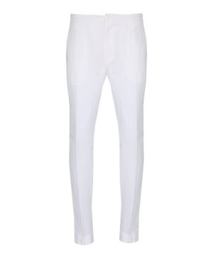 Straight-fit linen trousers