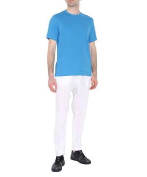 Straight-fit linen trousers