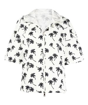 "Cezembre" palm tree-print hooded jacket