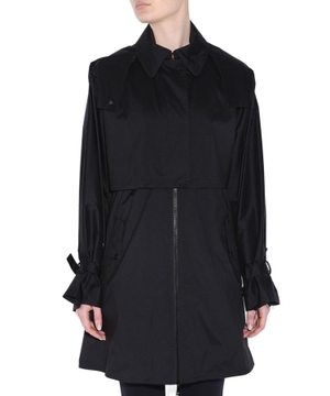 Black trench coat "Pamanzi" with belt