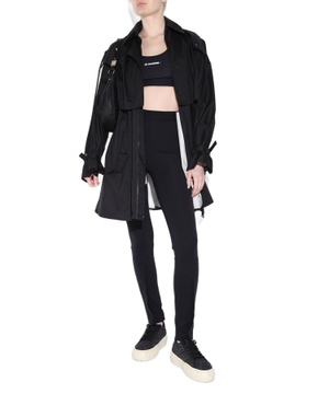 Black trench coat "Pamanzi" with belt