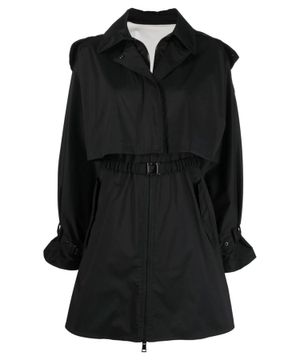 Black trench coat "Pamanzi" with belt