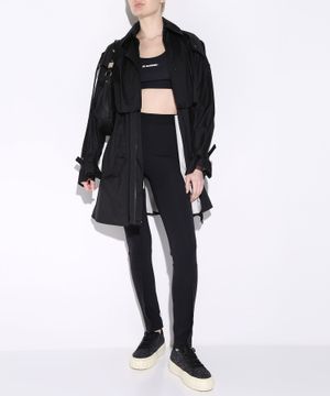 Black trench coat "Pamanzi" with belt