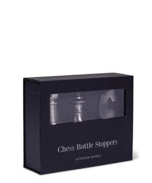 Chess bottle stopper set