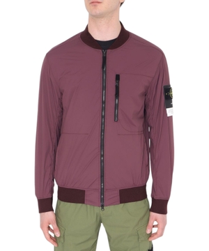 Compass-patch zip-up jacket