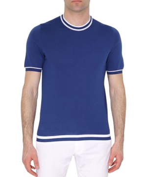Striped trim t-shirt
