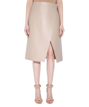 "Cady" asymmetric midi skirt