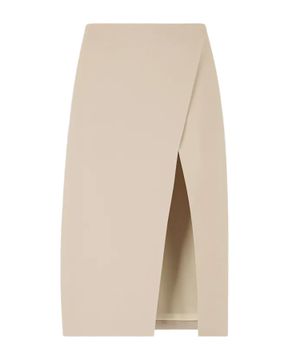 "Cady" asymmetric midi skirt