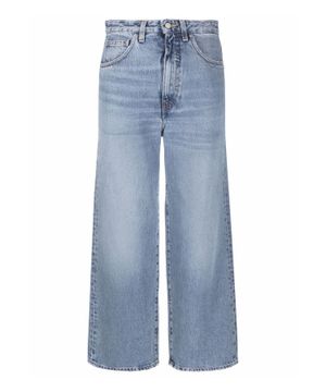 High-waist wide-leg jeans