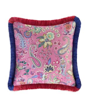 Cushion with mixed print