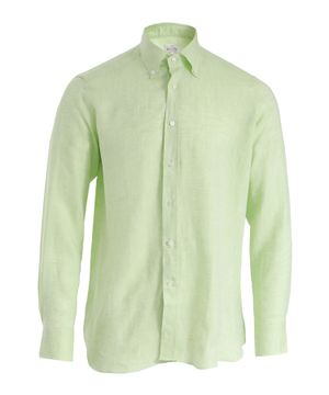 Straight-fit linen shirt