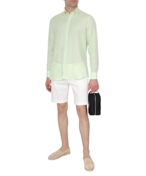 Straight-fit linen shirt