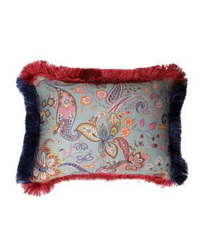 Cushion with mixed print