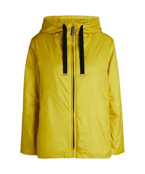 Hooded jacket with side pockets