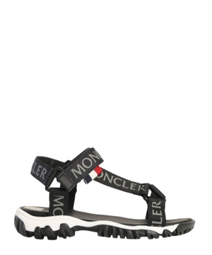 Logo print strap detail sandals