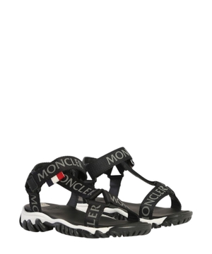 Logo print strap detail sandals