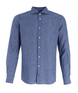 Straight-fit linen shirt