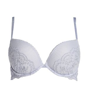 Lace-trim bra